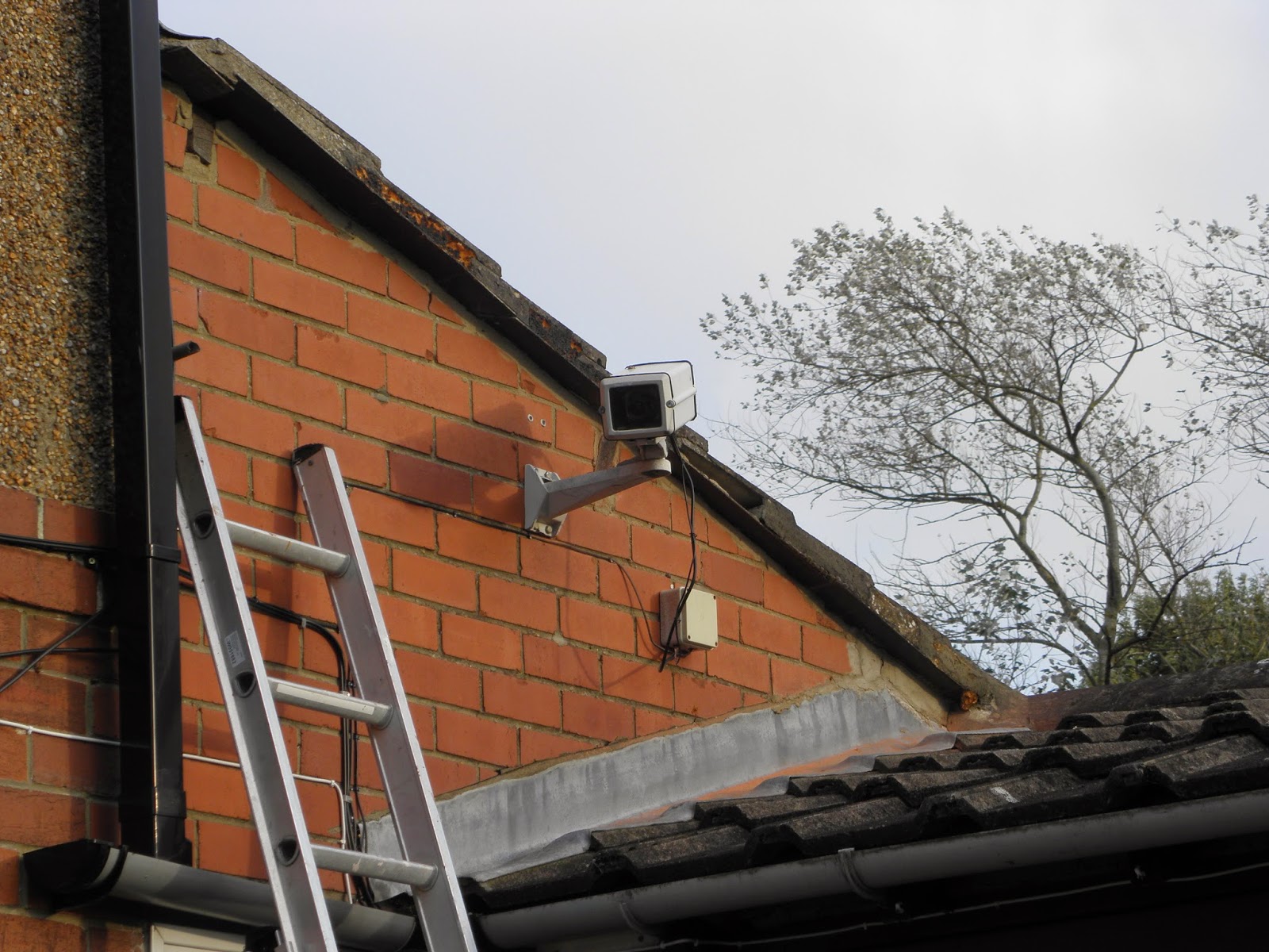 Verge tiles on gable end roof